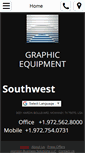 Mobile Screenshot of graphicequipmentsw.com